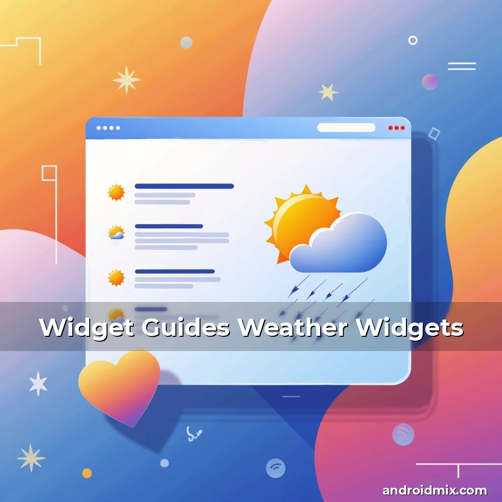 Read more about the article Widget Guides Weather Widgets