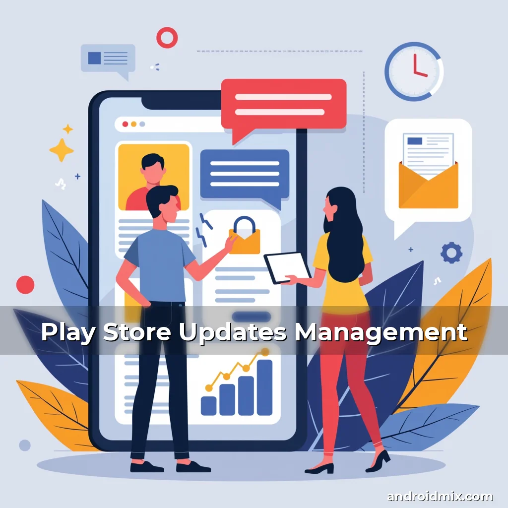 Artistic representation for Play Store Updates Management