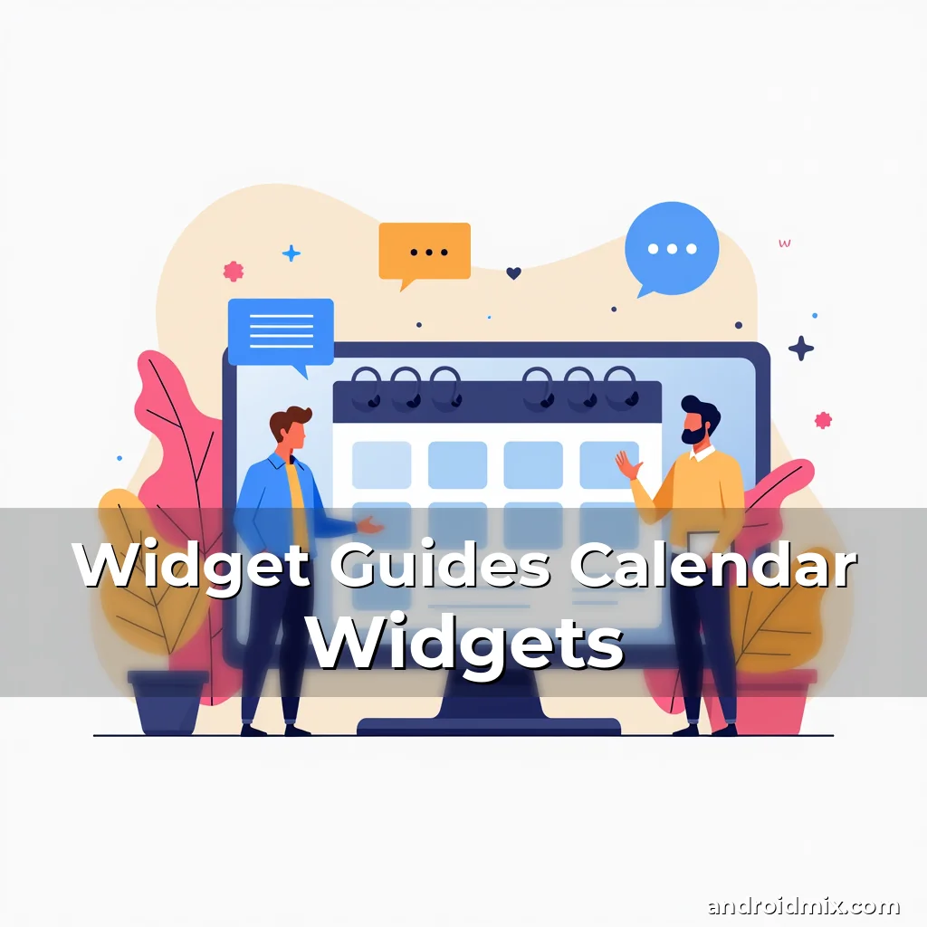 Read more about the article Widget Guides Calendar Widgets