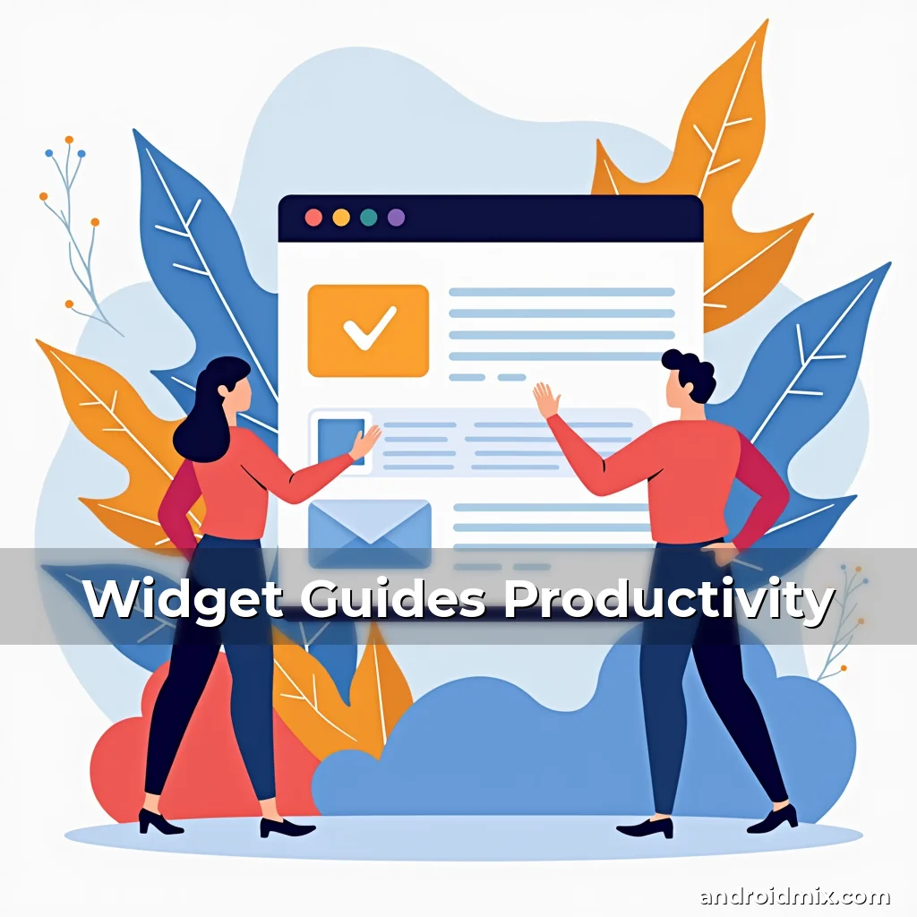 Read more about the article Widget Guides Productivity