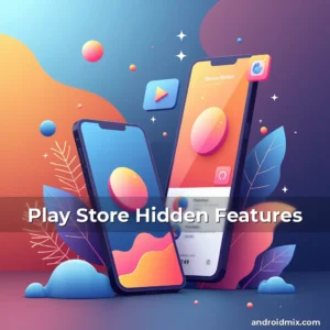 Artistic representation for Play Store Hidden Features
