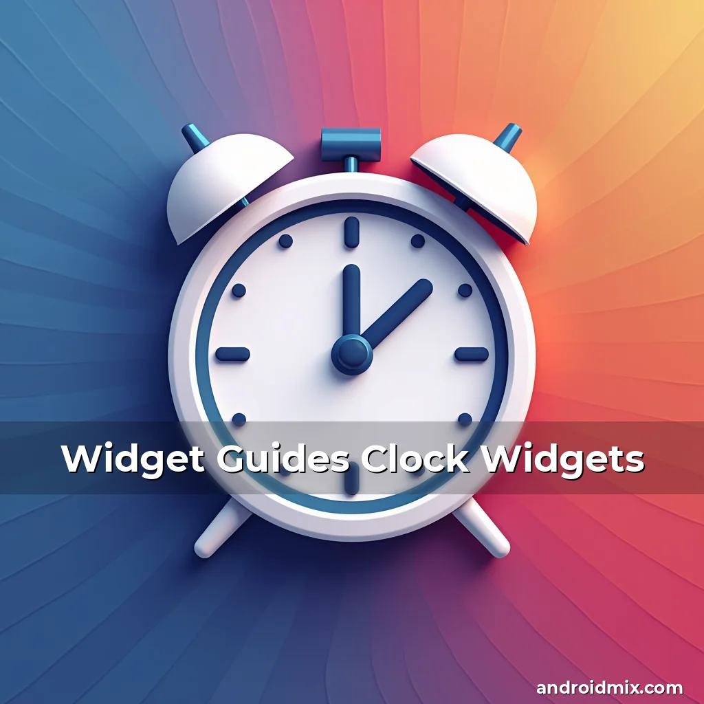 Read more about the article Widget Guides Clock Widgets