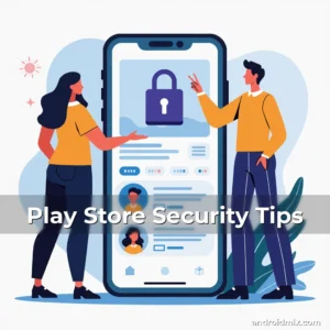 Artistic representation for Play Store Security Tips